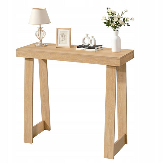 VEVOR STOLIK KONSOLOWY 91.5X30.5X81 CM NATURALNE DREWNO MOCNY I STABILNY