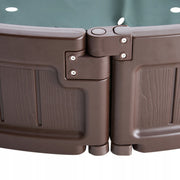PROFESJONALNA PIASKOWNICA VEVOR Z POKRYWĄ 183X105X23 CM OWALNA HDPE