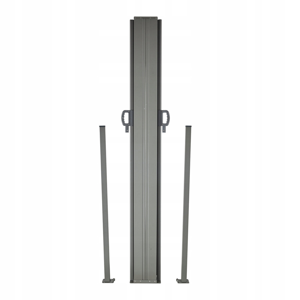 MARKIZA BOCZNA VEVOR 200X600 CM SZARA POLIESTER 180G MOCNA RAMA ŻELAZNA