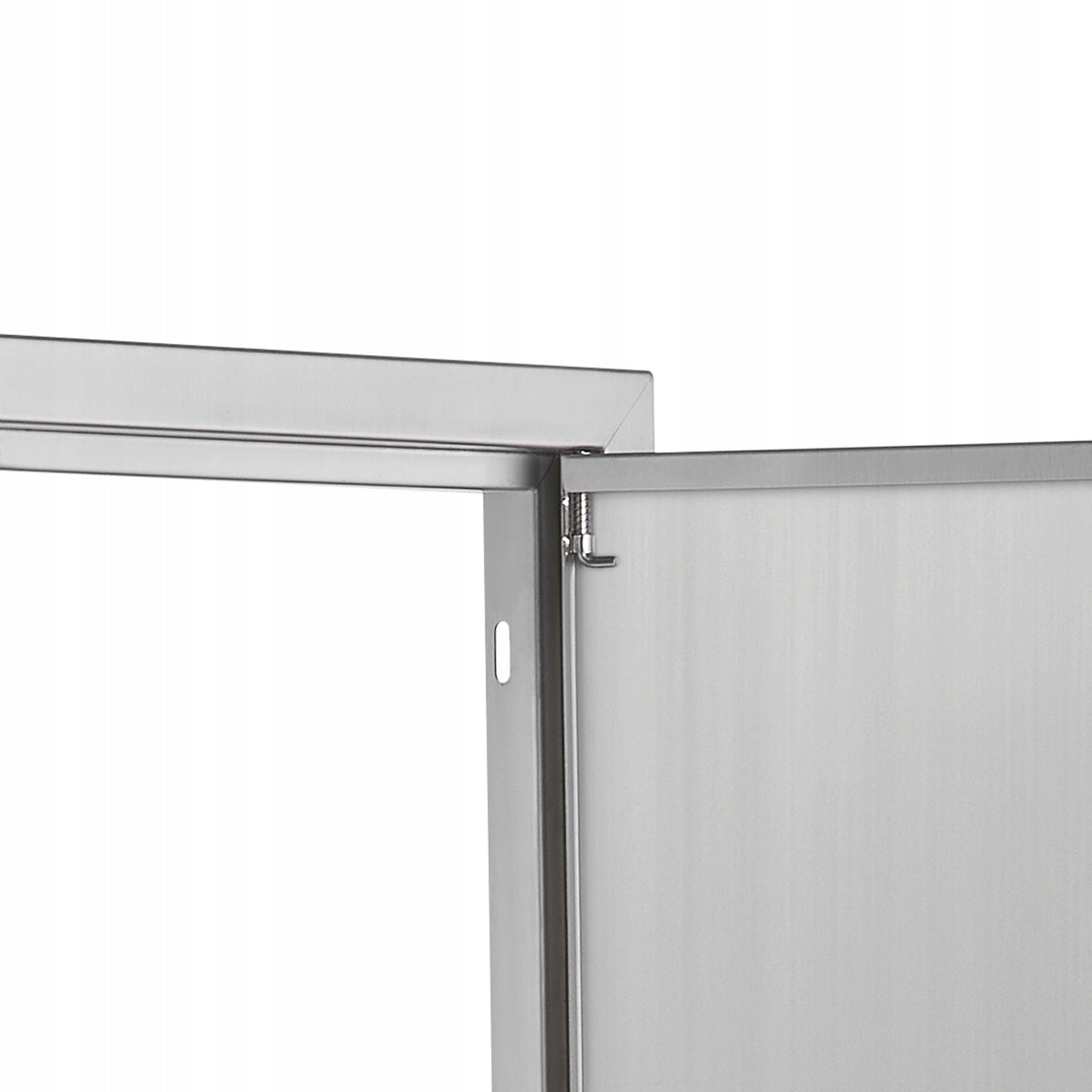DRZWI DOSTĘPOWE DO GRILLA VEVOR 774X532 MM PODWÓJNE STAL NIERDZEWNA PREMIUM