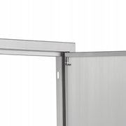 DRZWI DOSTĘPOWE DO GRILLA VEVOR 774X532 MM PODWÓJNE STAL NIERDZEWNA PREMIUM
