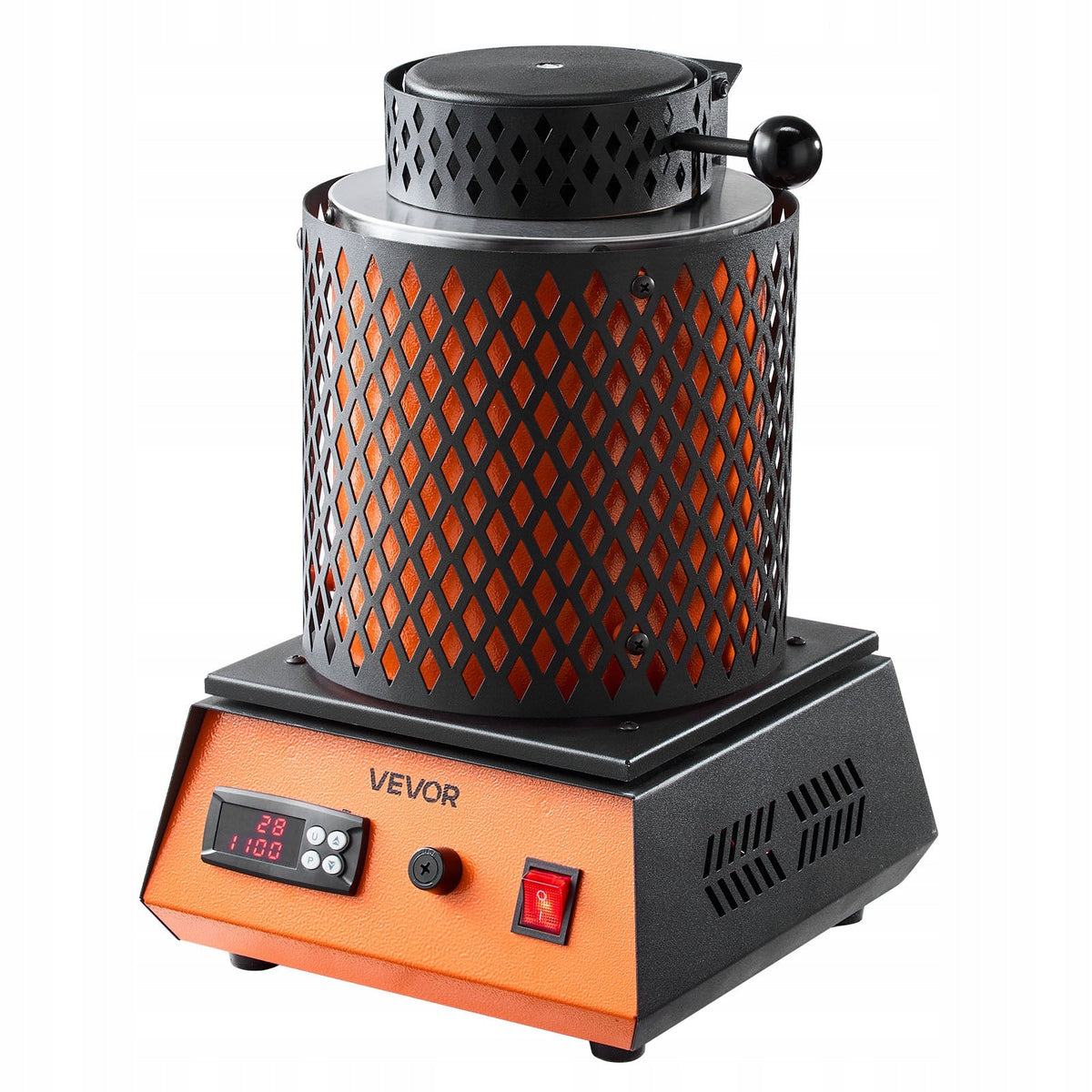 CYFROWY ELEKTRYCZNY PIEC DO TOPIENIA ZŁOTA VEVOR 1350W CERAMICZNY TYGIEL