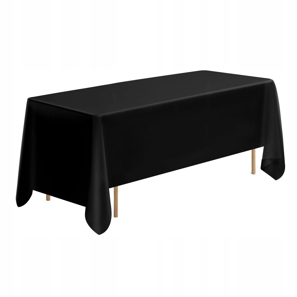 VEVOR ZESTAW 6 OBRUSÓW 1778X3048MM POLIESTER WIELOKROTNEGO UŻYTKU CZARNY