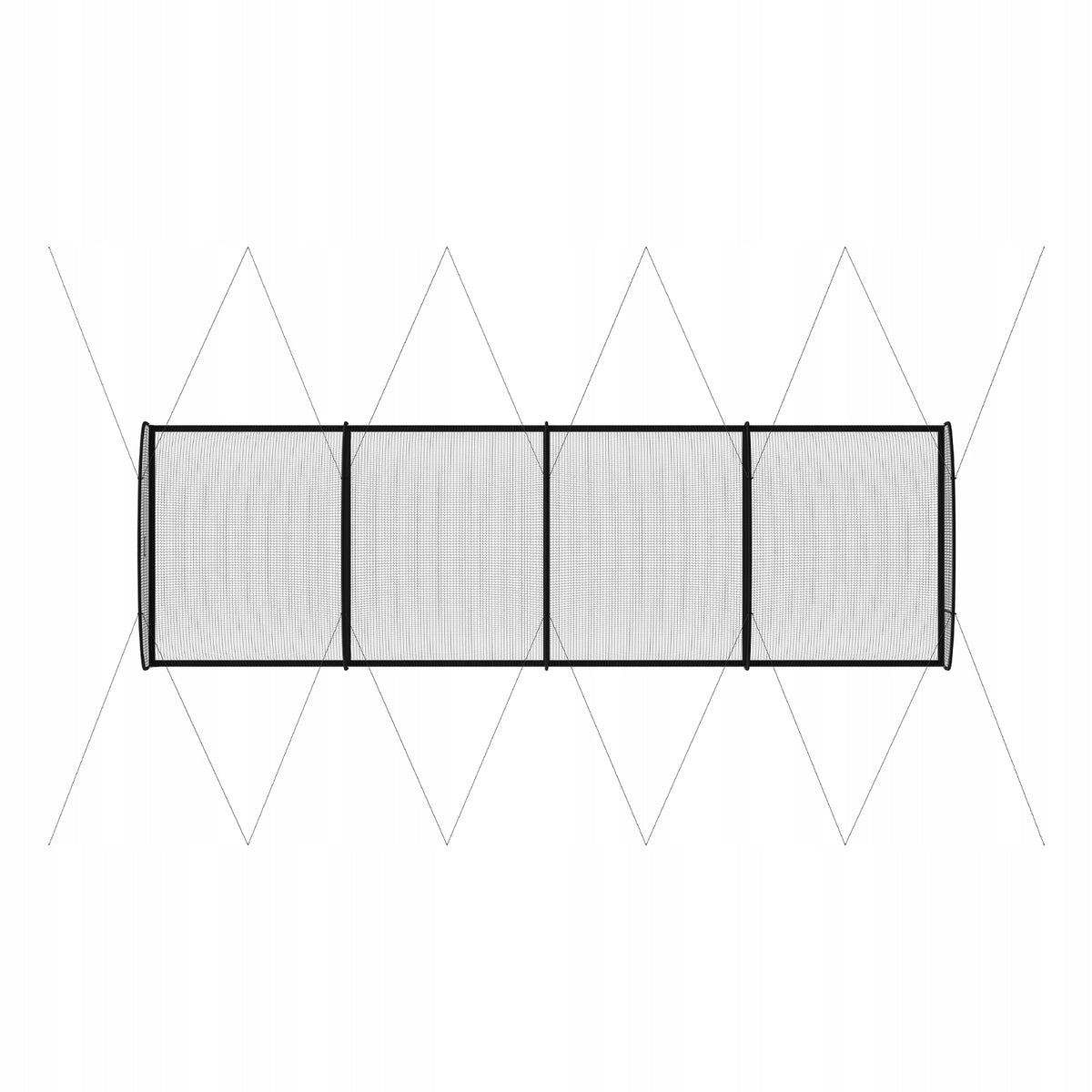 SIATKA DO KLATKI BASEBALL VEVOR 1220X370X305 CM PROFESJONALNA MOCNA