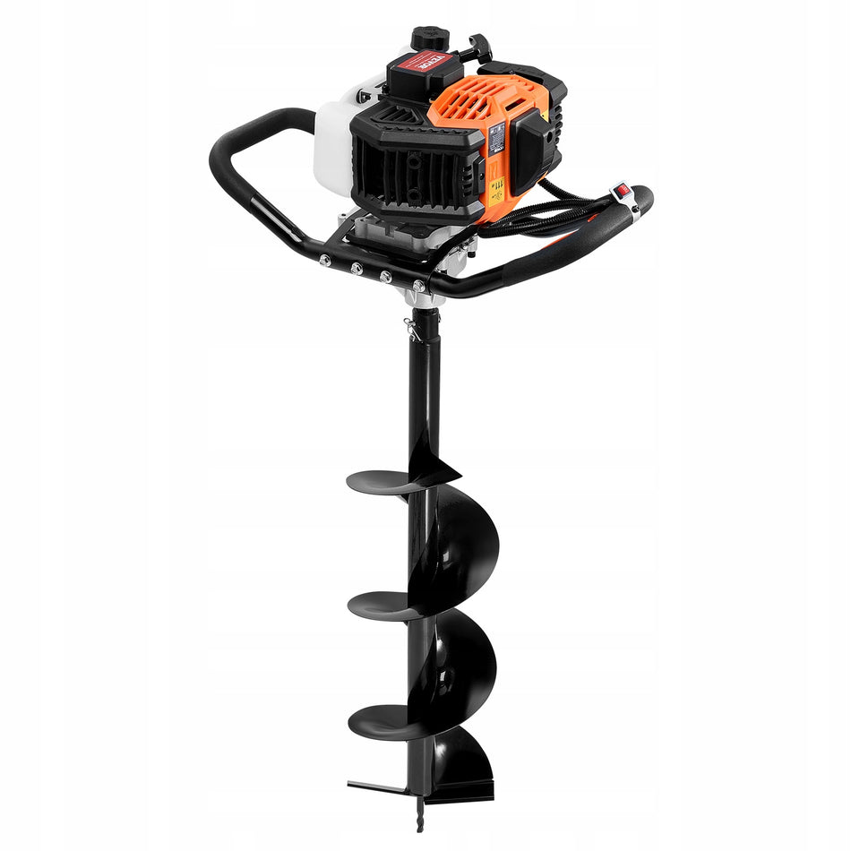 VEVOR BENZYNOWY ŚWIDER ZIEMNY 43 CM3 1250W Z 8-CALOWYMI WIERTŁAMI MOCNY