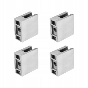 ZACISK SZKLANY VEVOR KWADRATOWY 4 SZT STAL NIERDZEWNA 8-12MM PREMIUM