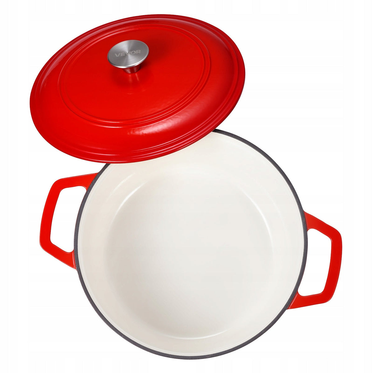 VEVOR ŻELIWNY GARNEK EMALIOWANY 5.68L DO PIECZENIA CHLEBA MOCNY SOLIDNY