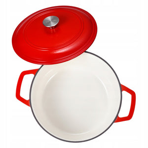 VEVOR ŻELIWNY GARNEK EMALIOWANY 5.68L DO PIECZENIA CHLEBA MOCNY SOLIDNY
