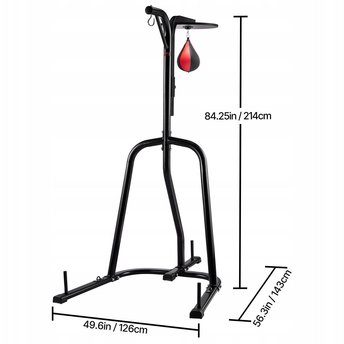 VEVOR 2 W 1 STOJAK NA WOREK BOKSERSKI REGULOWANY MOCNY STALOWY 140LBS