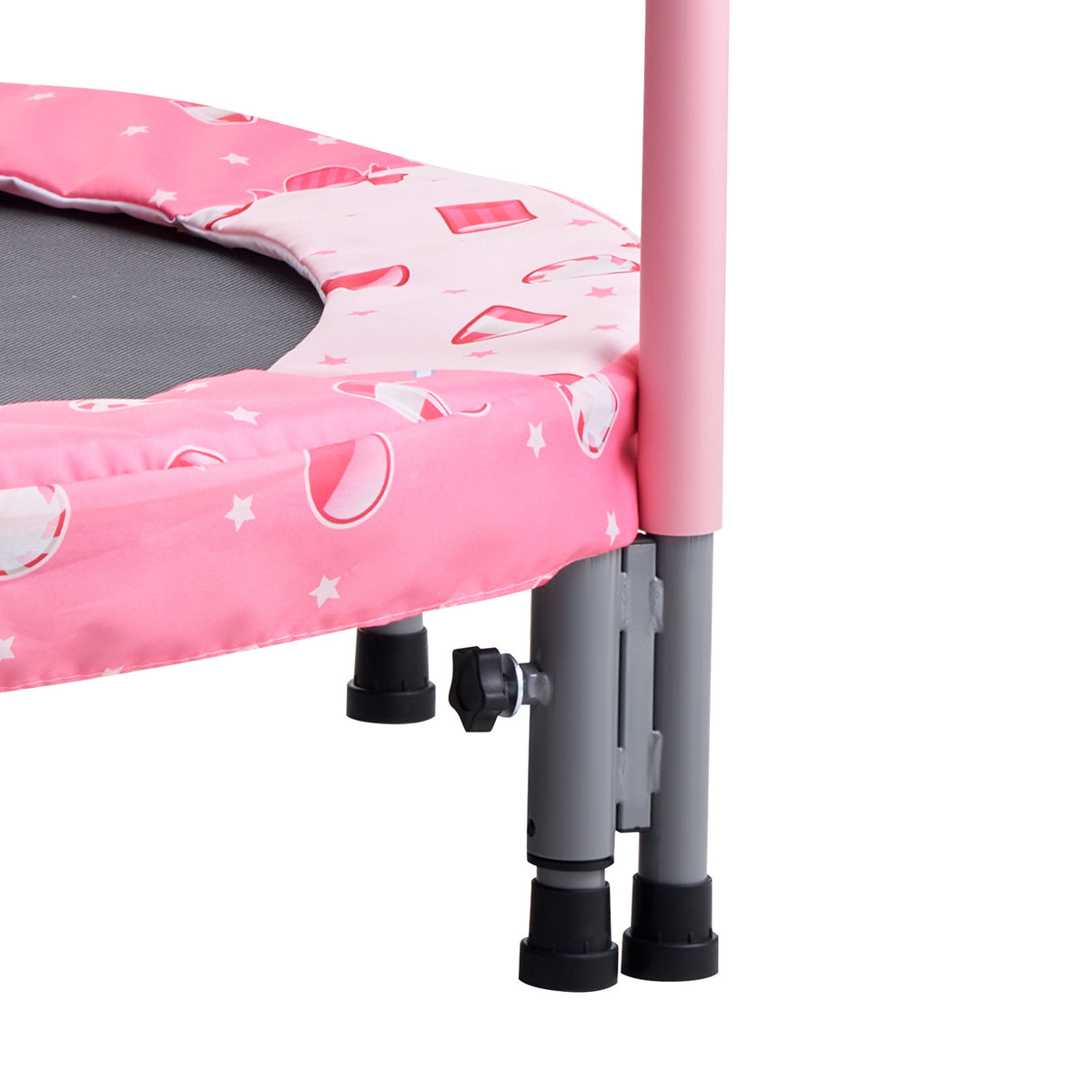 TRAMPOLINA DZIECIĘCA VEVOR 91 44 CM SKŁADANA Z UCHWYTEM CZERWONA NAJLEPSZA
