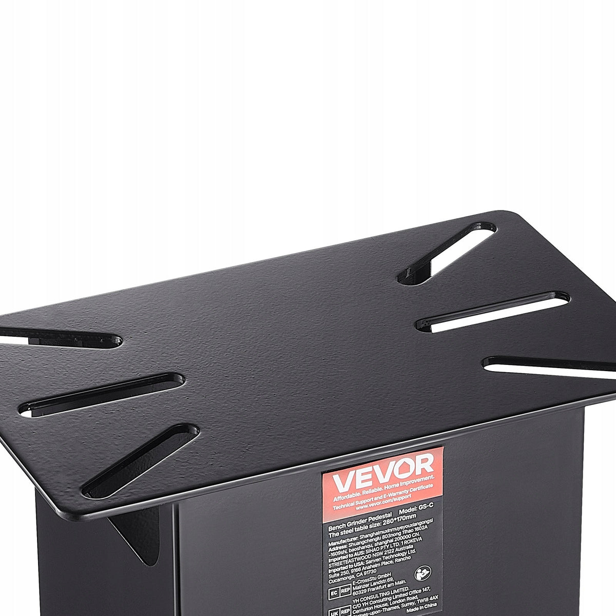 PROFESJONALNY STOJAK SZLIFIERSKI VEVOR PODSTAWA PODŁOGOWA 28X17CM ŻELIWO