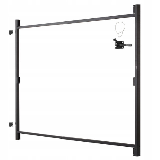 ZESTAW BRAM VEVOR REGULOWANY 152-243 CM MOCNY SOLIDNY ZAWIASY PODTYNKOWE