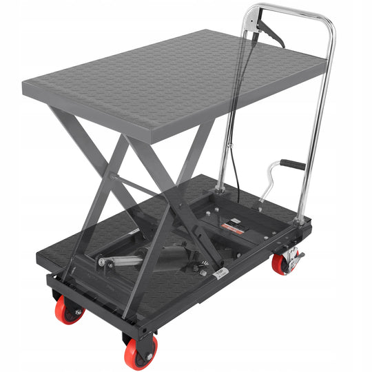 PODNOŚNIK NOŻYCOWY HYDRAULICZNY VEVOR 230KG MOCNY WÓZEK PODNOŚNIKOWY