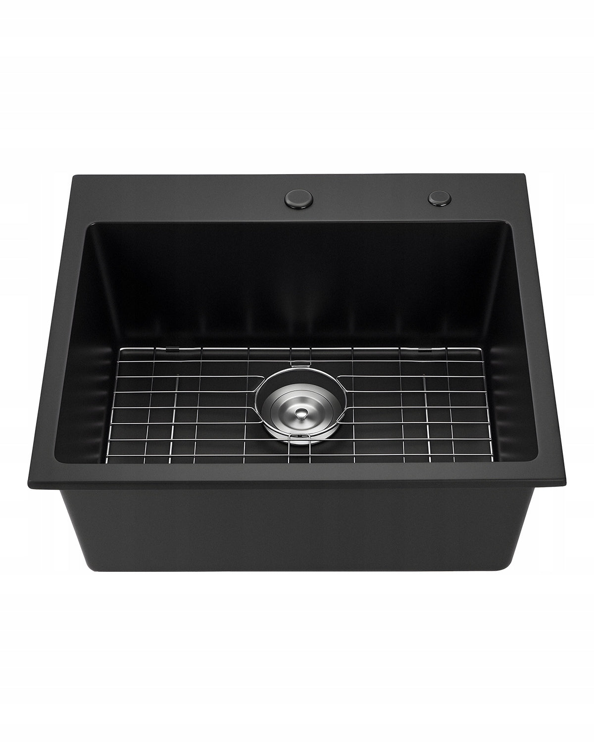 ZLEW KUCHENNY GRANITOWY VEVOR 635X559X254 MM CZARNY NABLATOWY SOLIDNY