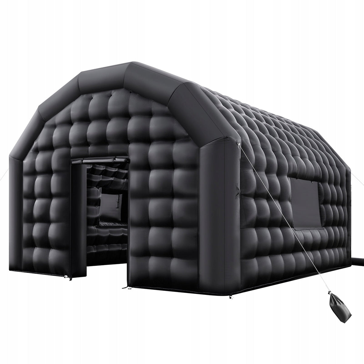 NADMUCHIWANY NAMIOT IMPREZOWY VEVOR 5X4X3 8 M CZARNY SOLIDNY I PRZESTRONNY