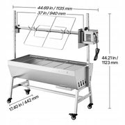 PROFESJONALNY GRILL ROŻENOWY VEVOR 38W NA PROSIĘTA I JAGNIĘTA 60KG STAL