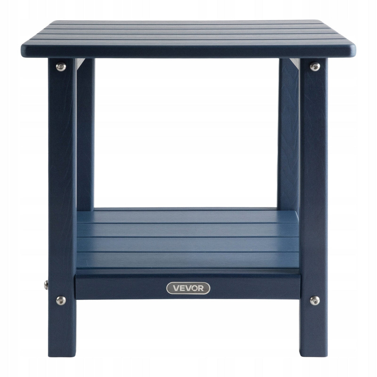 VEVOR STOLIK BOCZNY OGRODOWY Z TWORZYWA HDPE 45X38X44 CM MOCNY NIEBIESKI