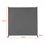 VEVOR ŚCIANA DZIAŁOWA 1 PANEL 180 CM SZARA SOLIDNA RAMA OXFORD