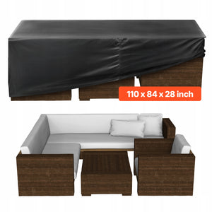 POKROWIEC NA MEBLE OGRODOWE VEVOR WODOODPORNY 279X213X71CM OXFORD MOCNY