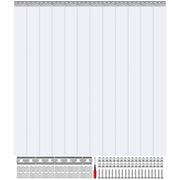 PROFESJONALNA ZASŁONA PASKOWA PVC VEVOR 243X182 CM GRUBOŚĆ 2 MM DO MAGAZYNU