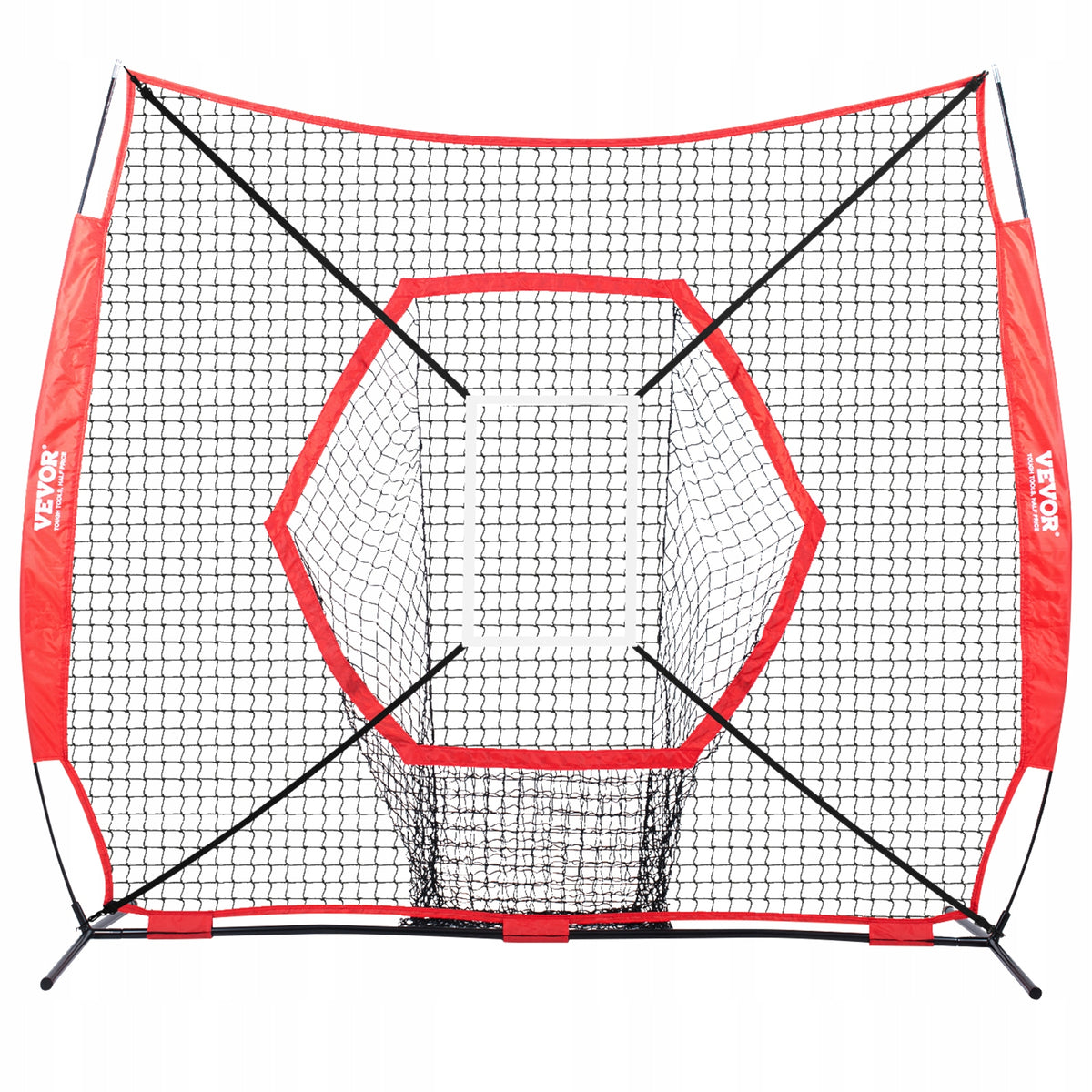 PROFESJONALNA SIATKA DO ĆWICZEŃ BASEBALLU I SOFTBALLU VEVOR 213X158X211 CM