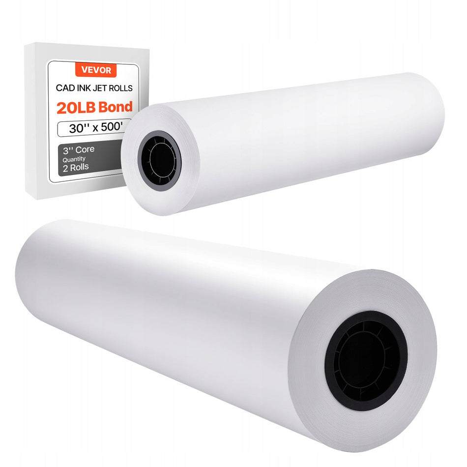 ROLKI PAPIERU VEVOR WIDE FORMAT 762 MM 152.4 M 2 ROLKI PROFESJONALNY