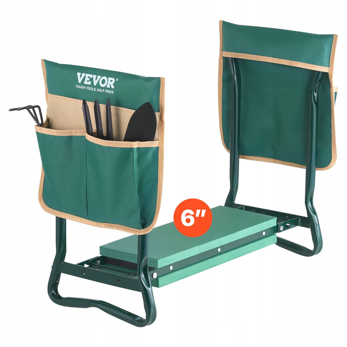 ŁAWKA POD KOLANA VEVOR SKŁADANA PODUSZKA 152MM 330LBS 590X290X490MM PREMIUM