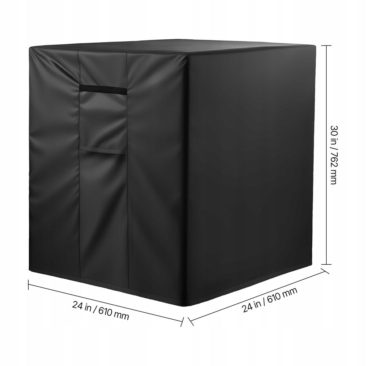 POKROWIEC NA KLIMATYZATOR VEVOR 610X610X762 MM WODOODPORNY SOLIDNY CZARNY