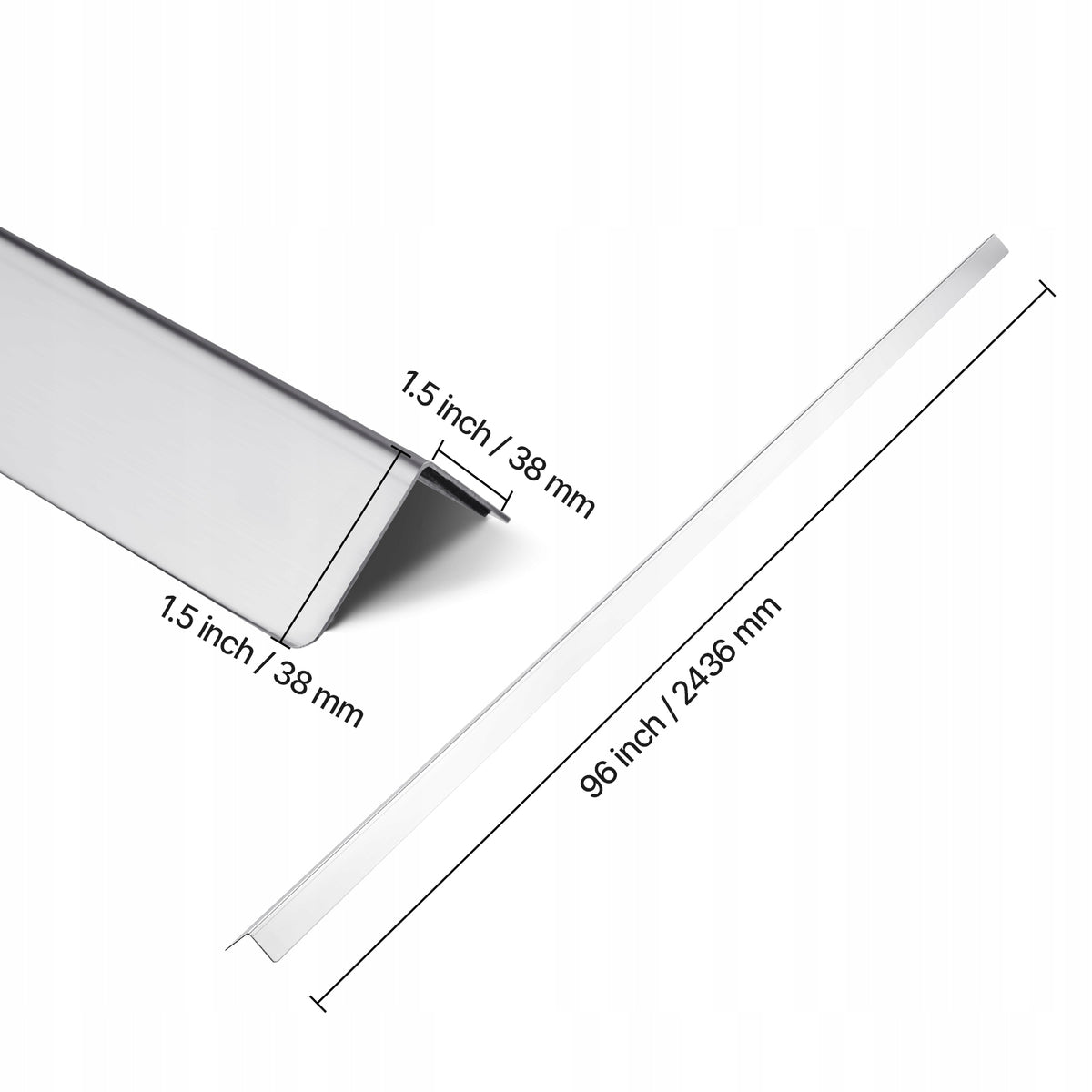 OCHRANIACZE NAROŻNE VEVOR 38X38X2436 MM 10 SZT STAL NIERDZEWNA MOCNE