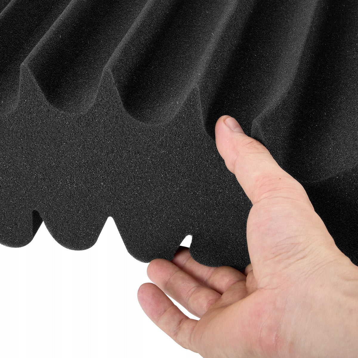 ZESTAW 4 PANELI AKUSTYCZNYCH VEVOR PIANKA SAMOPRZYLEPNA 42X16X30 CM CZARNY