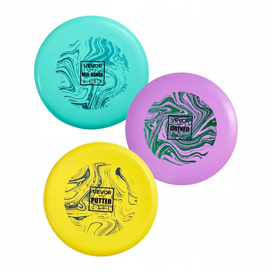 ZESTAW STARTOWY DO DISC GOLFA VEVOR 3 SZTUKI FRISBEE TRENINGOWY MOCNY
