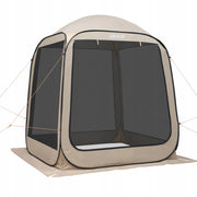 NAMIOT KEMPINGOWY VEVOR 182X182X219 CM BEŻOWY POP-UP NAJLEPSZY NA IMPREZY
