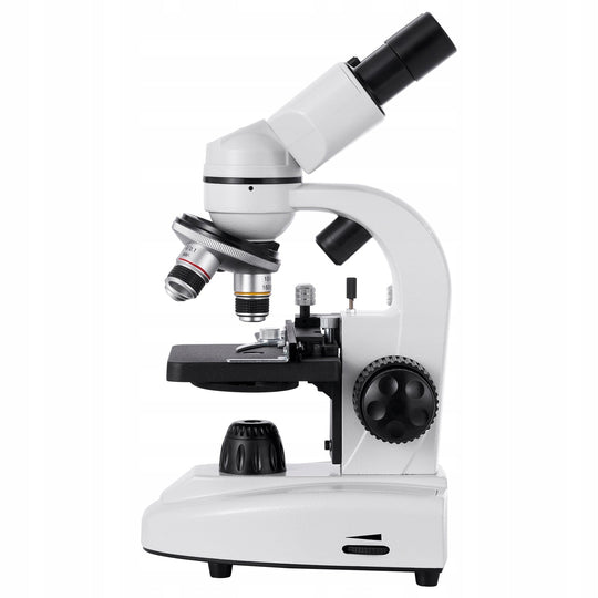 PROFESJONALNY MIKROSKOP BINOKULAROWY VEVOR 40-2000X ZESTAW EDUKACYJNY LED