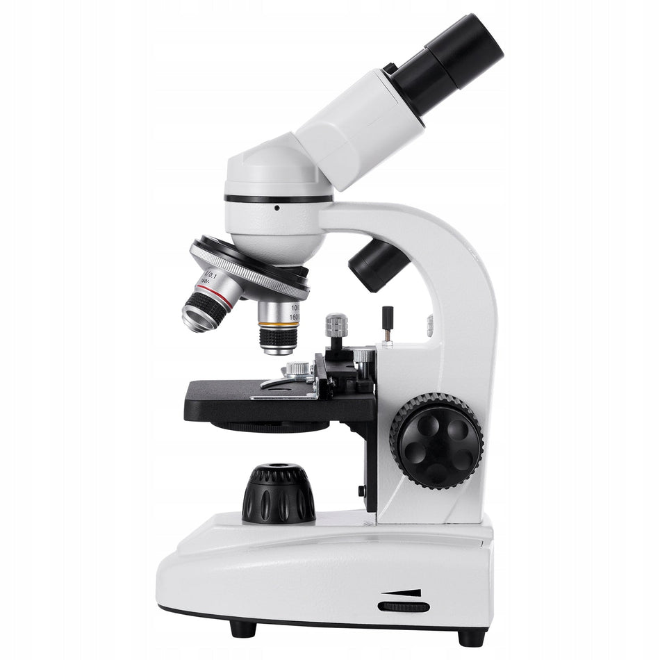 PROFESJONALNY MIKROSKOP BINOKULAROWY VEVOR 40-2000X ZESTAW EDUKACYJNY LED