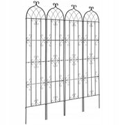 VEVOR PODPORA DO ROŚLIN PNĄCYCH 4 METALOWE KRATKI 51X220 CM SOLIDNA