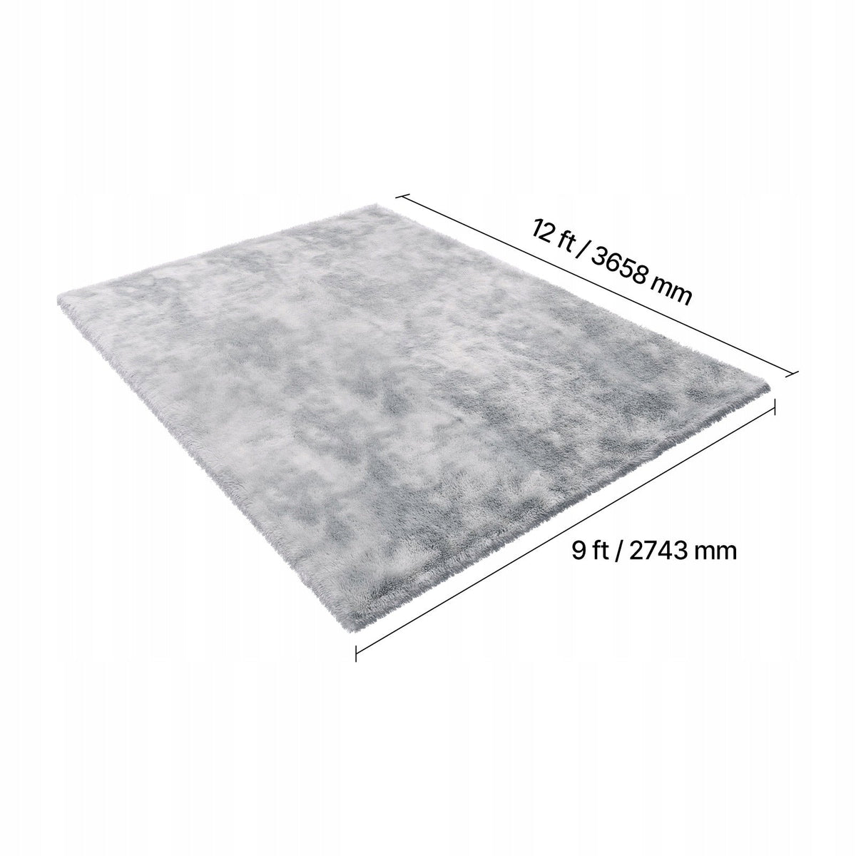 PREMIUM DYWAN VEVOR Z WYSOKIM WŁOSIEM 2743 X 3658 MM PUSZYSTY I MOCNY DO