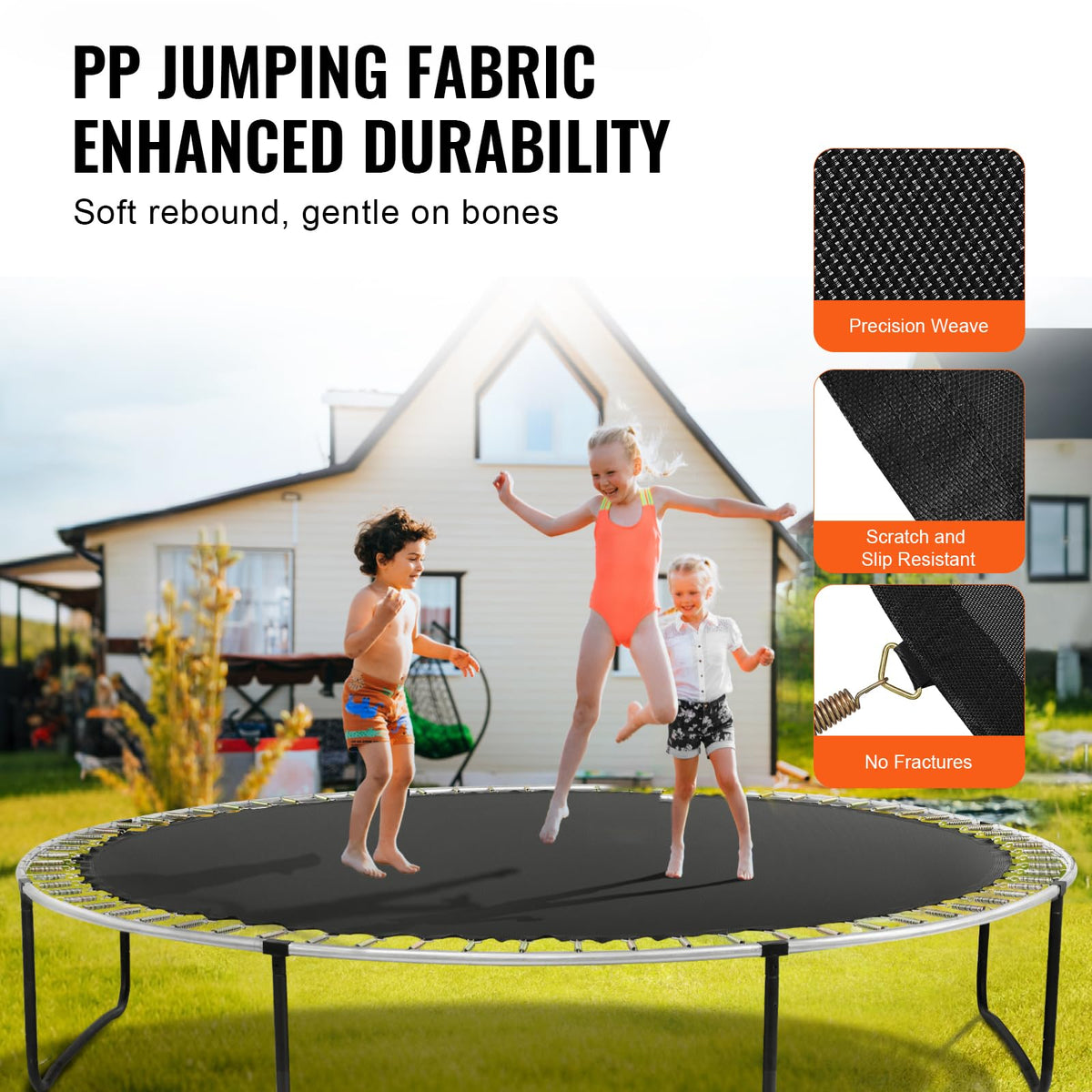 MATA DO TRAMPOLINY VEVOR 180 CALI UNIWERSALNA WYMIENNA MOCNA UV-ODPORNA