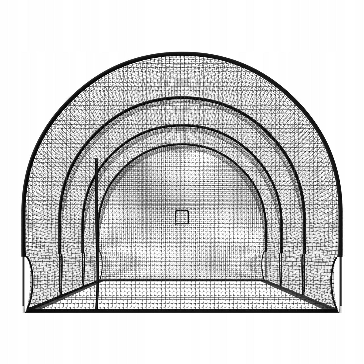 SIATKA DO KLATKI BASEBALL VEVOR PÓŁOKRĄGŁA 10058X3660X3000MM MOCNA SOLIDNA