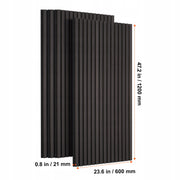 PROFESJONALNE PANELE AKUSTYCZNE VEVOR MDF 1200X600X21MM CZARNY DĄB 4 SZTUKI