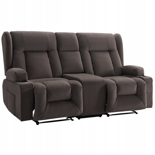 FOTEL RELAKSACYJNY VEVOR DOUBLESEAT ELEKTRYCZNA SOFA ROZKŁADANA Z MASAŻEM