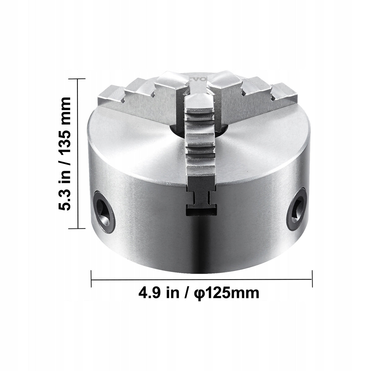 UCHWYT TOKARSKI VEVOR K11-125 125 MM TRÓJSZCZĘKOWY SAMOCENTRUJĄCY HT300