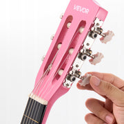 VEVOR GITARA KONCERTOWA 780 MM ZESTAW STARTOWY KLASYCZNA PINK NYLONOWE