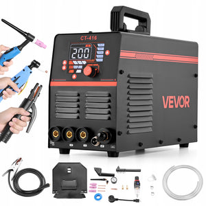 VEVOR 3 W 1 SPWARKA CIĘCIE PLAZMA TIG MMA 50A 200A LED PROFESJONALNA