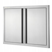 DRZWI DOSTĘPOWE DO GRILLA VEVOR 774X532 MM PODWÓJNE STAL NIERDZEWNA PREMIUM
