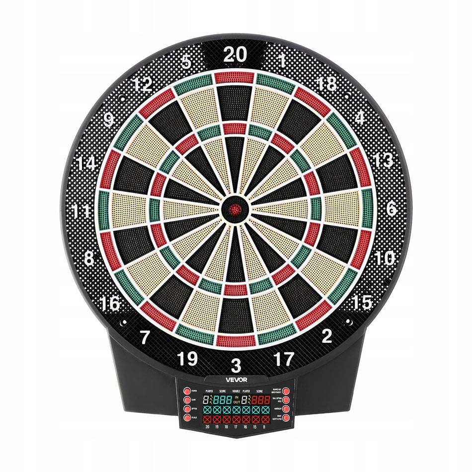 VEVOR ELEKTRONICZNA TARCZA DO DARTA 393 MM 43 GRY LCD KOLOROWY EKRAN