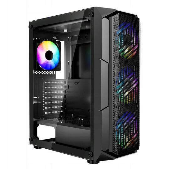 VEVOR OBUDOWA DO GIER PC MID TOWER SZKŁO HARTOWANE 4X ARGB USB 3.0