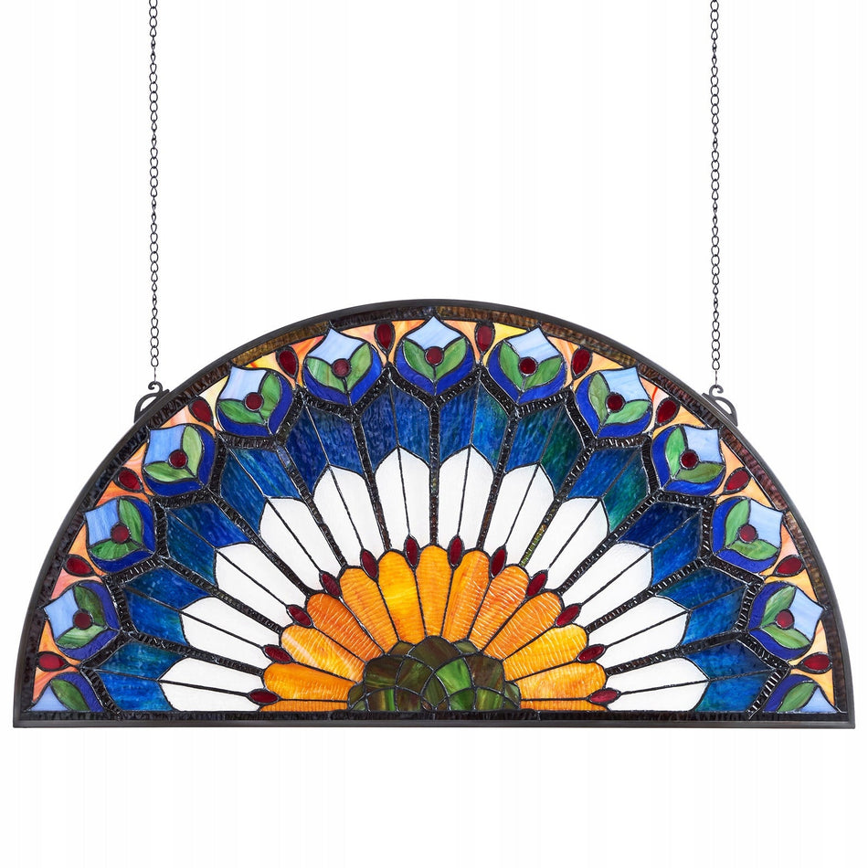 PANEL WITRAŻOWY VEVOR 913X465MM WISZĄCY SZKLANY Z ŁAŃCUCHEM SOLIDNY DEKOR