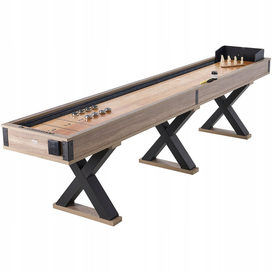 PROFESJONALNY STÓŁ DO GRY W SHUFFLEBOARD VEVOR 11 5 STOPY 2W1 ZESTAW