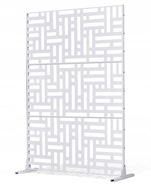 VEVOR SCREEN 120X50.8X193 CM WOLNOSTOJĄCA ŚCIANKA DZIAŁOWA METALOWA BIAŁA