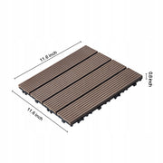 PŁYTKI TARASOWE VEVOR 27 SZT 295X295 MM WODOODPORNE ANTYPOSLIZGOWE MOCNE